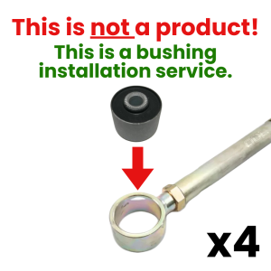 Montaż tulei do wahaczy i drążków Panharda 4 szt – usługa