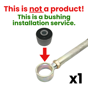 Montaż tulei do wahaczy i drążków Panharda 1 szt – usługa